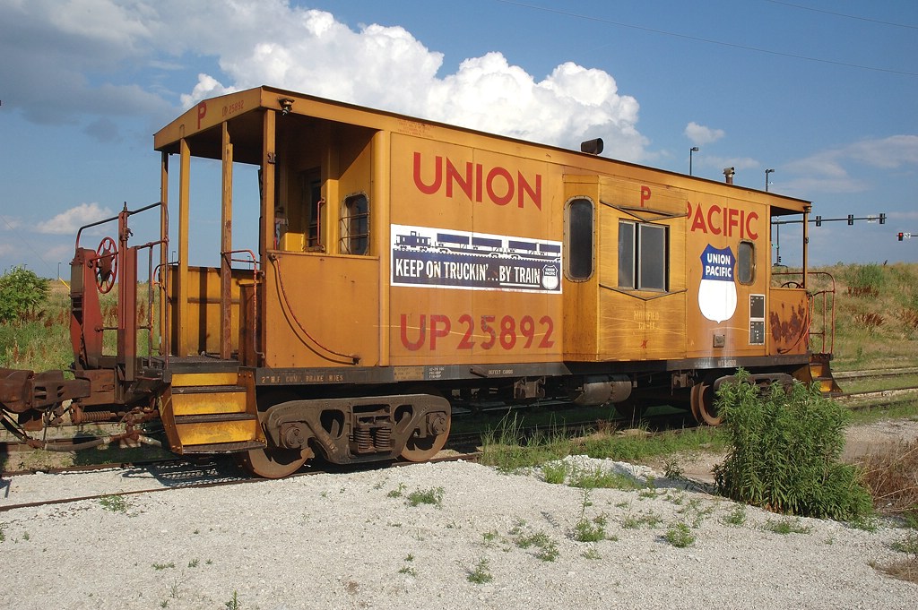 UP 25892, CA11 BayWindow Pool Caboose, at UPs North Yard